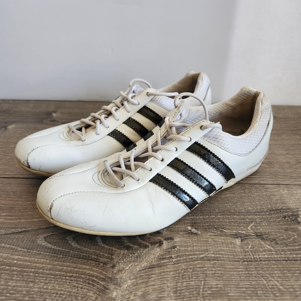 2007 Adidas Goodyear Womens Driving Racing Sneaker Shoes White Black Size 7 READ